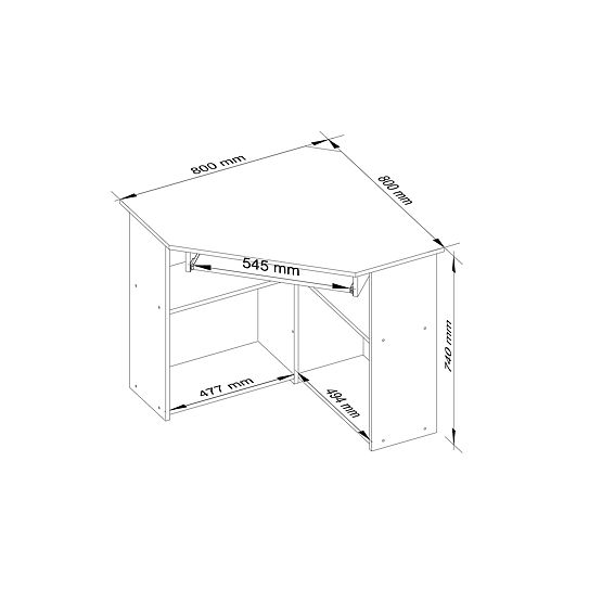 SCHREIBTISCH TED PK WEISS