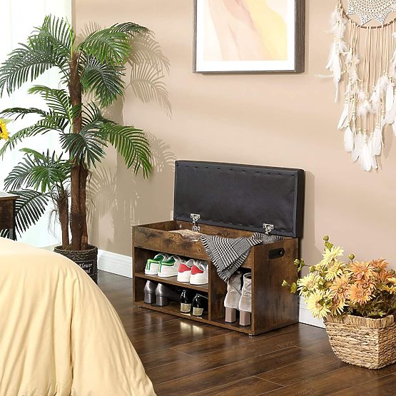 Schuhbank mit Sitzbank LOFT aus Holz