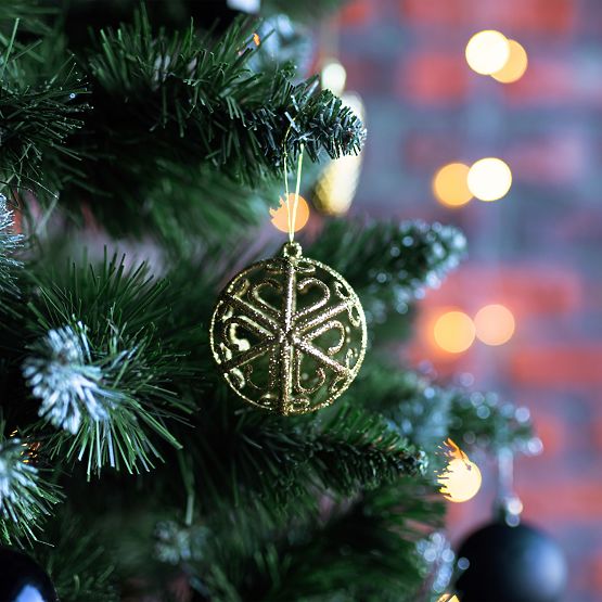 SCHWARZE WEIHNACHTSKUGELN 100 STÜCK KL-21X04