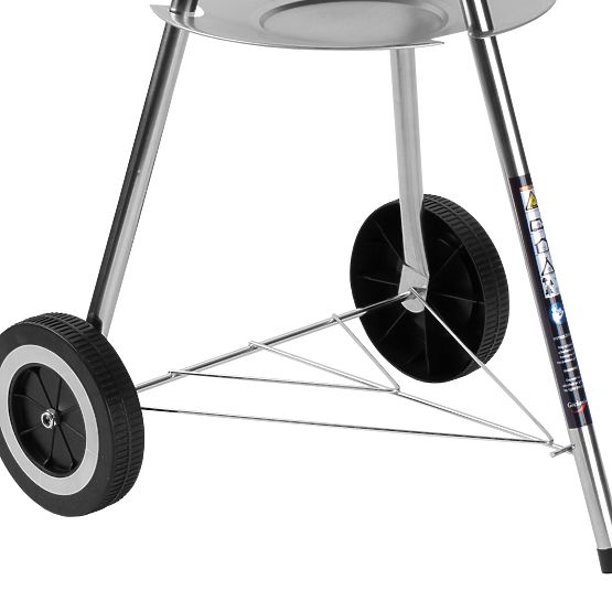 Schwarzer Gartenkohlegrill RUND