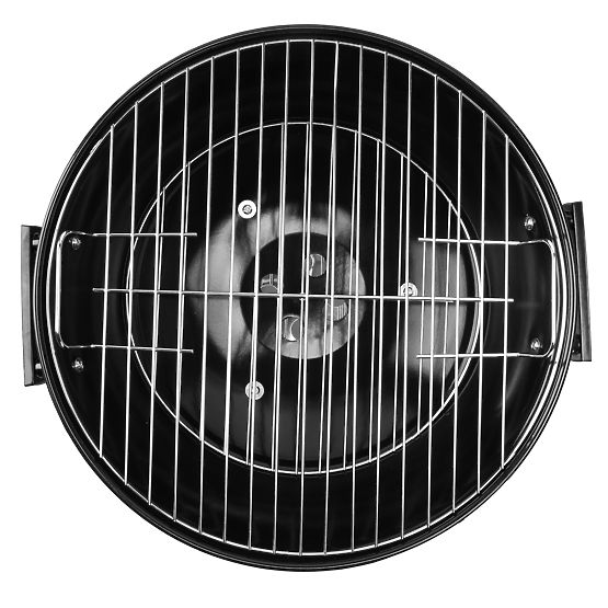 Schwarzer Gartenkohlegrill RUND