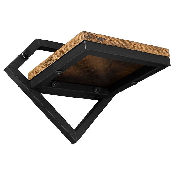 Schwarzer Metall-Wandblumentopf Doron Rustic Loft