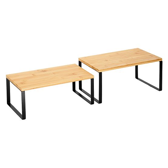 Set aus 2 Bambusregalen GINGER