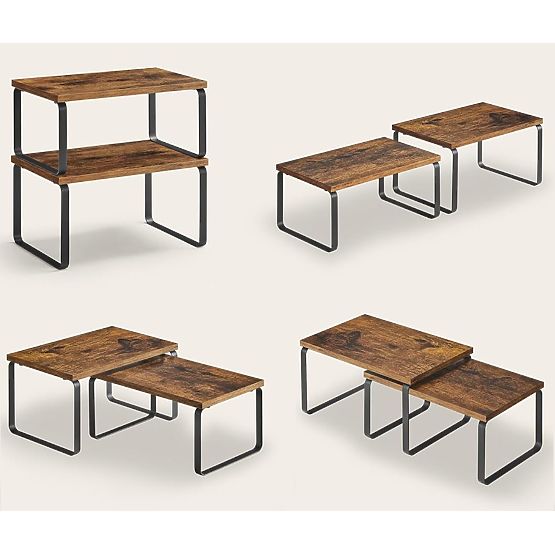 Set aus 2 Bambusregalen GINGER RUSTIC