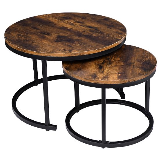 Set aus zwei Loft-Tischen Galen Rustic