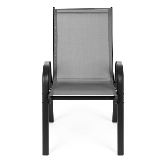 Set Gartenstühle für Terrasse Balkon Grau