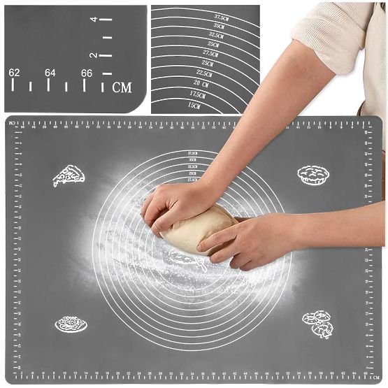 Silikon-Arbeitsplatte SELMA graphit 70x50 cm