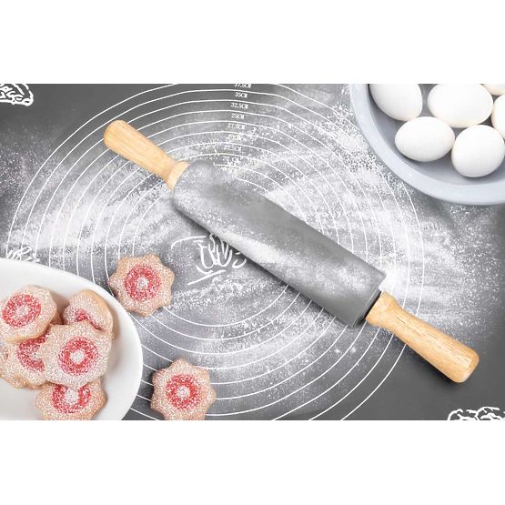 Silikon-Arbeitsplatte SELMA graphit 70x50 cm