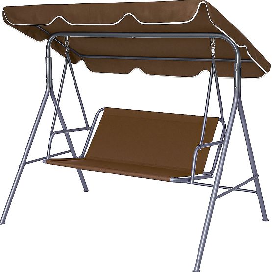 Sitzkissen für Gartenschaukel 127x100 cm braun MultiGarden