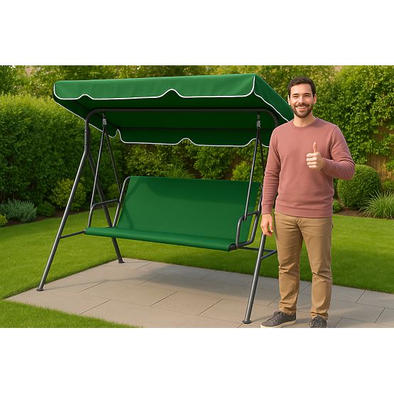 Sitzkissen für Gartenschaukel 127x100 cm grün MultiGarden