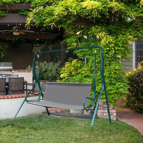 Sitzkissen für Gartenschaukel 140 x 100 cm grau ModernHome