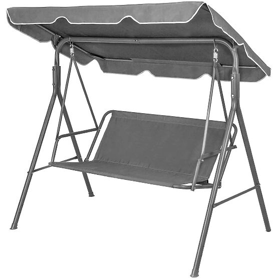 Sitzkissen für Gartenschaukel 140 x 100 cm grau ModernHome