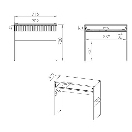 Sophie Schminktisch – Beige