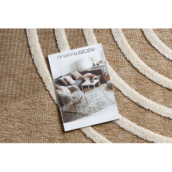 SPARK 0688A beige / creme Teppich - Geometrisch, Sisal, Strukturiert