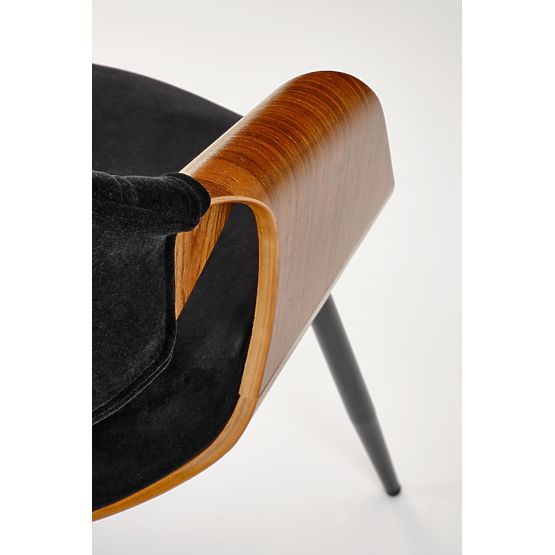 Stuhl K586, Nussbaum / Schwarz (1p=1 Stk)