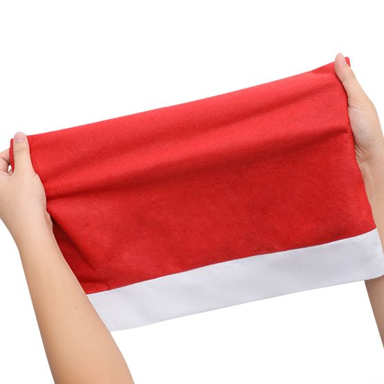 Stuhlhussen in Form einer Weihnachtsmannmütze 2 Stk.