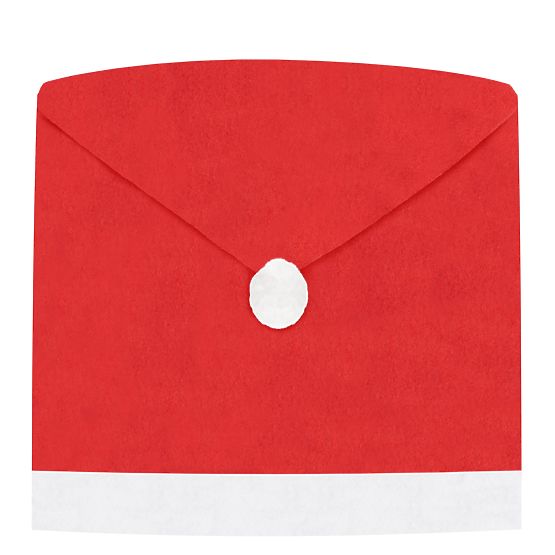 Stuhlhussen in Form einer Weihnachtsmannmütze 6 Stk.