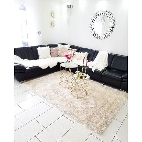 Teppich LOVE SHAGGY Modell 93600 cremefarben