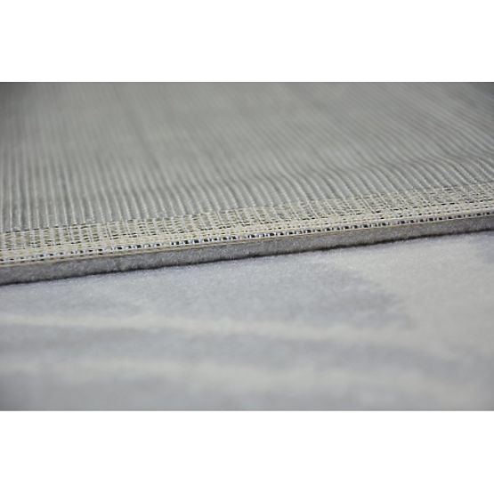 Teppich SCANDI 18281/652- Blätter grau creme