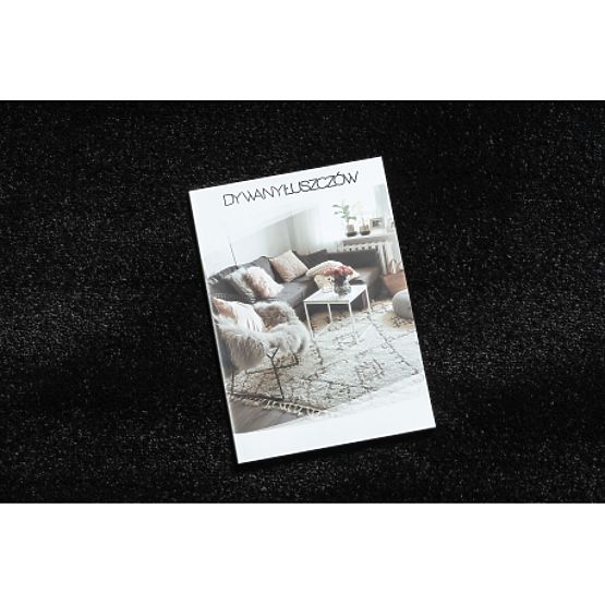 Teppich SOFTY, Einheitlich, Einfarbig, Schwarz