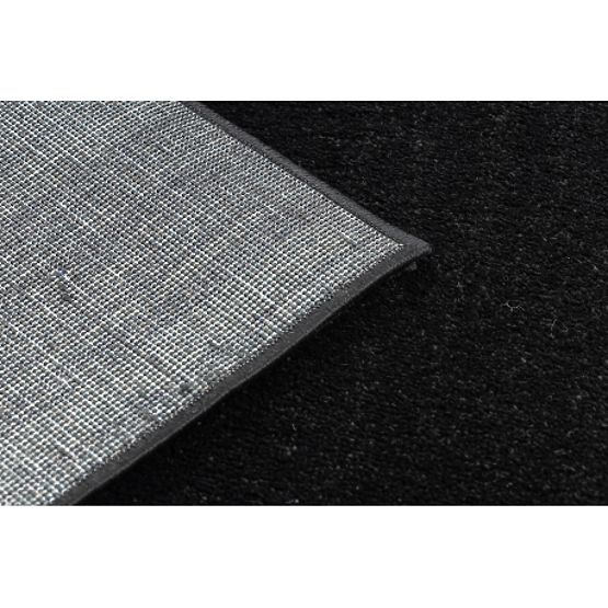 Teppich SOFTY, Einheitlich, Einfarbig, Schwarz