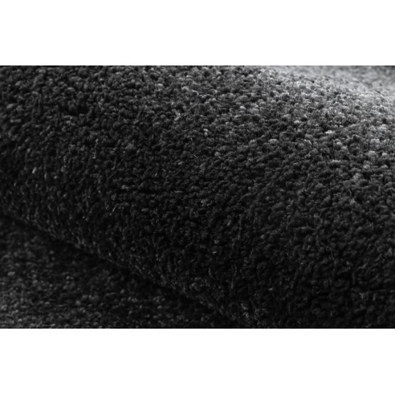 Teppich SOFTY, Einheitlich, Einfarbig, Schwarz