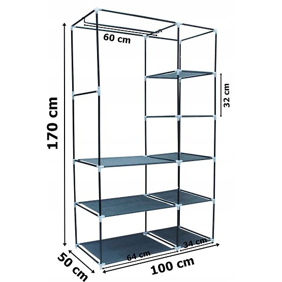 Textilschrank mit Druck Venice