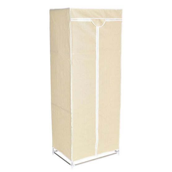 Textilschrank mit Regal Fela - beige