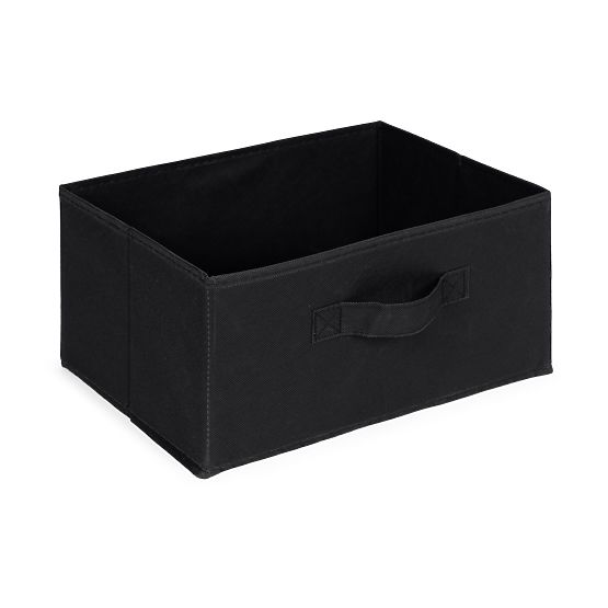 Textilschrank Regal Organizer mit herausnehmbaren Körben 3 Ebenen Loft Schwarz ModernHome