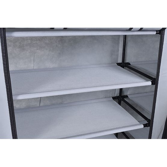 Textilschuhschrank Gabi - grau