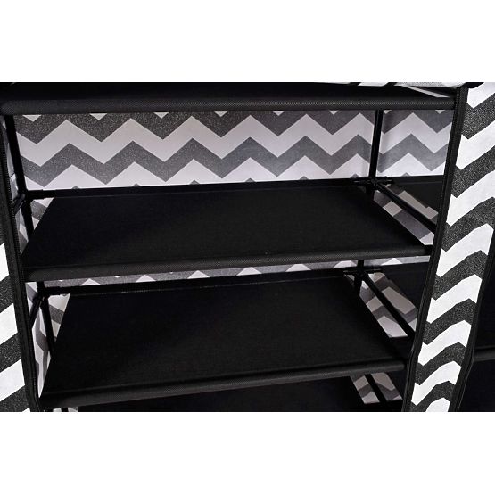 Textilschuhschrank Gabi - Zebra