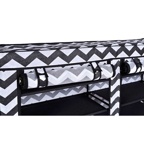 Textilschuhschrank Gabi - Zebra