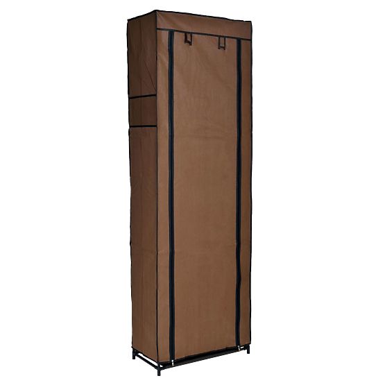 Textilschuhschrank Lea - dunkelbraun