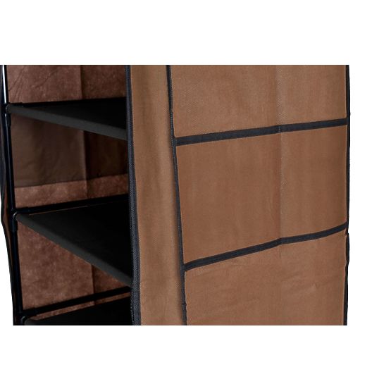 Textilschuhschrank Lea - dunkelbraun