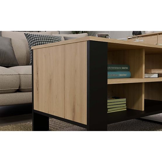 Tisch Modern 4P EICHE ARTISAN SCHWARZ