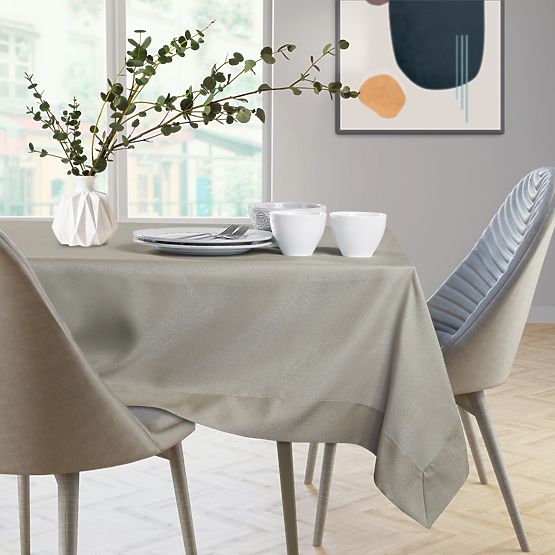 Tischdecke Empire Cappuccino Glatt Klassisch 140x320 AmeliaHome