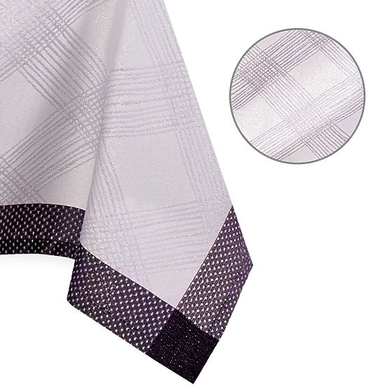 Tischdecke MILLUZA cremefarben metallisiert klassisches Motiv 140x400 ameliahome