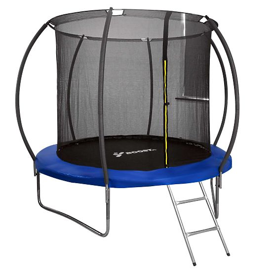 Trampolin mit Netz und Leiter HENZEN 244 cm blau FT 8