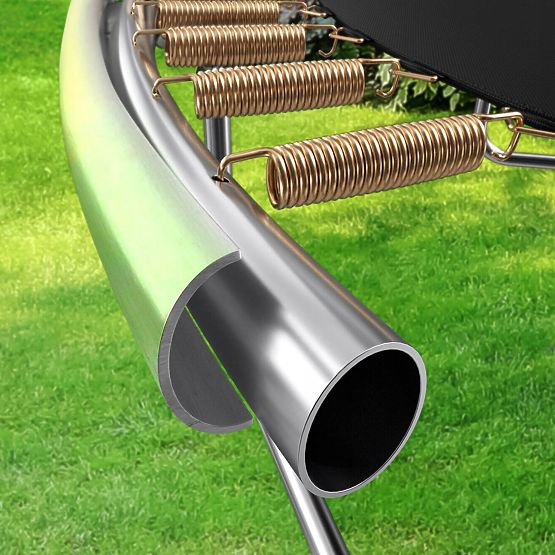 Trampolin mit Netz und Leiter HENZEN 244 cm blau FT 8