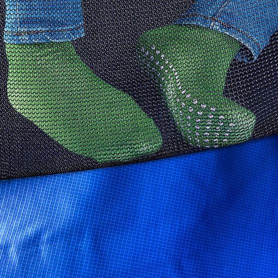 Trampolin mit Netz und Leiter HENZEN 244 cm blau FT 8