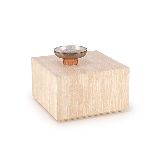TRAVERTINO KWADRAT Couchtisch, Travertin (1p=1Stk)