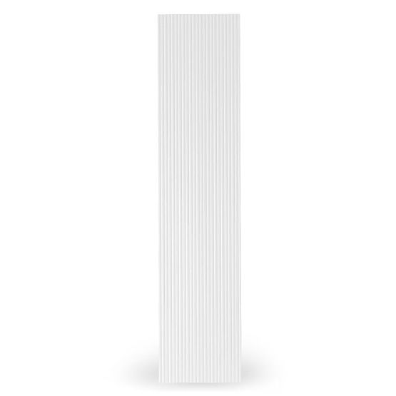 Tür für den Schrank Neroli, 45,6 cm, einfache Rillen, weiß