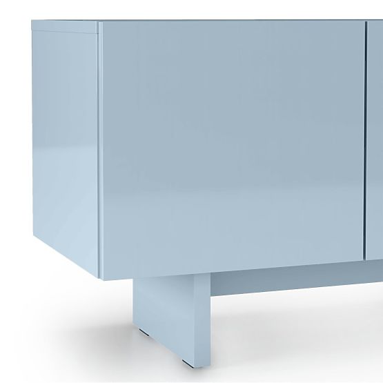 TV-Schrank Glim, rauchblau, glänzend