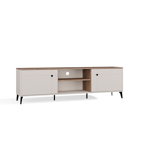 TV-Schrank POINT 2D Kaschmir Beige Eiche Castello TV-Schrank 2 Türen