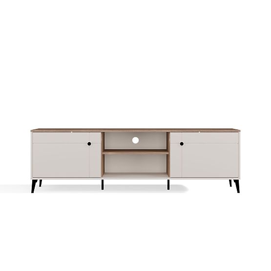 TV-Schrank POINT 2D Kaschmir Beige Eiche Castello TV-Schrank 2 Türen