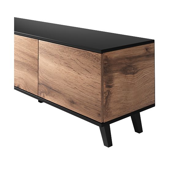 TV-Schrank RANDOM RTV-1 - Wotan Eiche/Schwarz