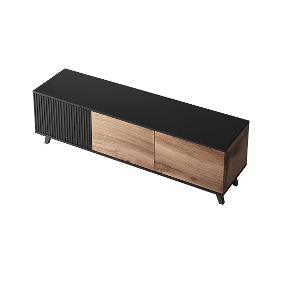 TV-Schrank RANDOM RTV-1 - Wotan Eiche/Schwarz