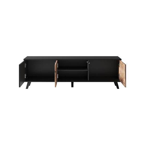 TV-Schrank RANDOM RTV-1 - Wotan Eiche/Schwarz