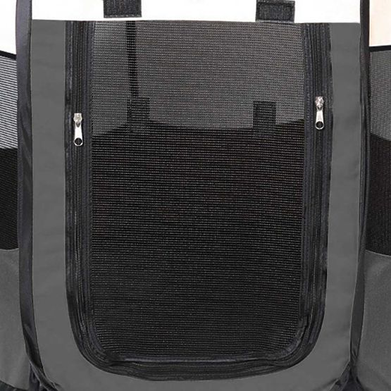 Universelles faltbares Gehege für Hunde und Katzen - Grau