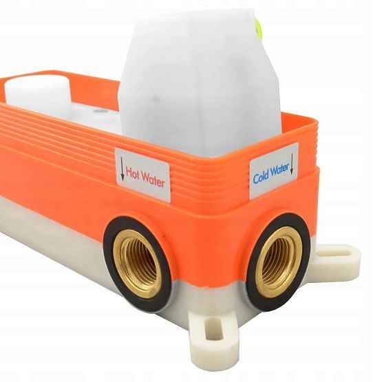 Unterputz-Badewannen-Duschset Rea Lungo Kupfer + BOX